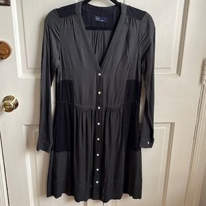 GAP grey lightweight drawstring dress (with pockets) - NWOT